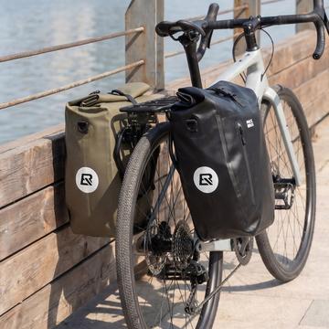 Rockbros AS-166 20l vandtæt bagagepose til cykel med skulderrem - sort