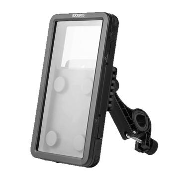 Rockbros vandtæt magnetisk telefonholder til cykel og e-cykel - 4.7"-6.9" - sort