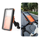Rockbros vandtæt magnetisk telefonholder til cykel og e-cykel - 4.7"-6.9" - orange