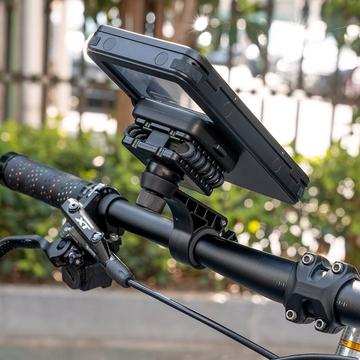 Rockbros vandtæt magnetisk telefonholder til cykel og e-cykel - 4.7"-6.9" - orange