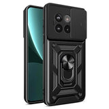 OnePlus Ace 5/5 Pro/13R Roterende Ring Hybrid Cover med Kameraskjold - Sort