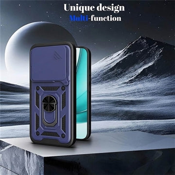 Xiaomi 17T Roterende Ring Hybrid Cover med Kameraskjold - Blå