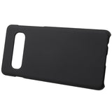 Samsung Galaxy S10 Gummibelagt Plastik Cover - Sort