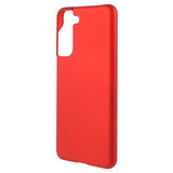 Samsung Galaxy S21 FE 5G Gummibelagt Plastik Cover - Rød