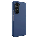 Samsung Galaxy Z Fold5 Gummibelagt Plastik Cover - Blå