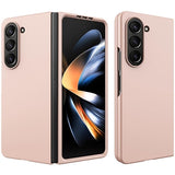 Samsung Galaxy Z Fold5 Gummibelagt Plastik Cover - Rødguld