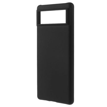 Google Pixel 6 Pro Gummibelagt Plastik Cover - Sort