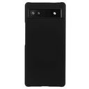 Google Pixel 6a Gummibelagt Plastik Cover - Sort