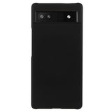 Google Pixel 6a Gummibelagt Plastik Cover - Sort