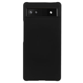 Google Pixel 6a Gummibelagt Plastik Cover - Sort