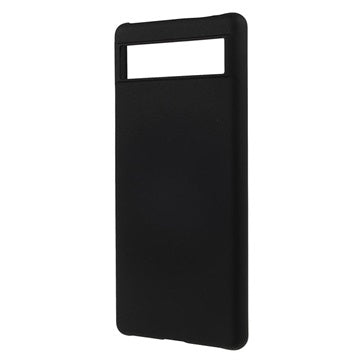 Google Pixel 6a Gummibelagt Plastik Cover - Sort