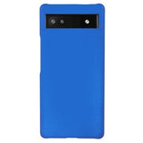 Google Pixel 6a Gummibelagt Plastik Cover - Blå