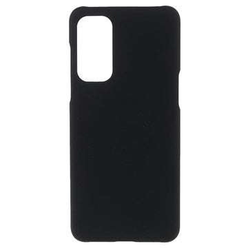 OnePlus Nord 2 5G Gummibelagt Plastik Cover - Sort