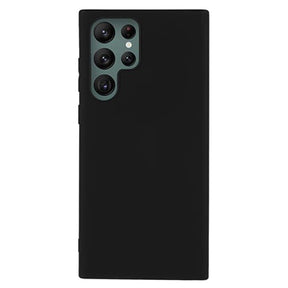 Anti-Fingeraftryk Mat Samsung Galaxy S22 Ultra 5G TPU Cover - Sort