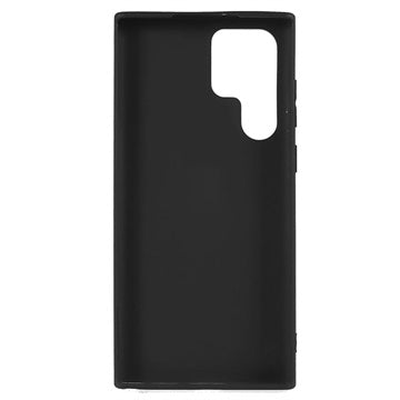 Anti-Fingeraftryk Mat Samsung Galaxy S22 Ultra 5G TPU Cover - Sort