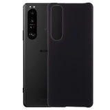 Sony Xperia 1 III Gummibelagt Plastik Cover - Sort