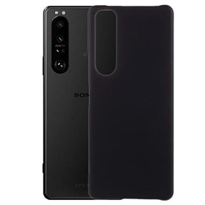 Sony Xperia 1 III Gummibelagt Plastik Cover - Sort