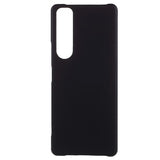 Sony Xperia 1 III Gummibelagt Plastik Cover - Sort