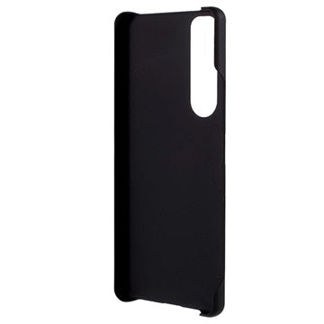 Sony Xperia 1 III Gummibelagt Plastik Cover - Sort