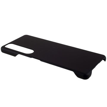 Sony Xperia 1 III Gummibelagt Plastik Cover - Sort