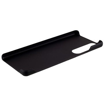 Sony Xperia 1 III Gummibelagt Plastik Cover - Sort