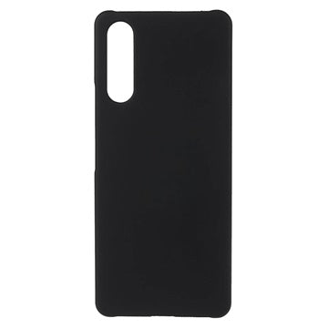 Sony Xperia 10 IV Gummibelagt Plastik Cover - Sort