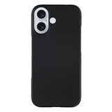 iPhone 17 Gummibelagt Plastik Cover - Sort
