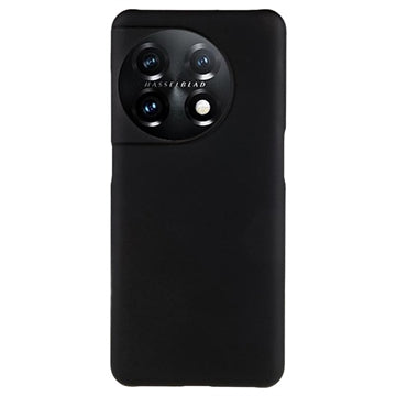 OnePlus 11 Gummibelagt Plastik Cover - Sort