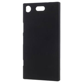 Sony Xperia XZ1 Compact Gummibelagt Plastik Cover - Sort