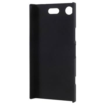 Sony Xperia XZ1 Compact Gummibelagt Plastik Cover - Sort
