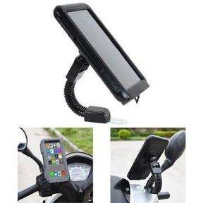 S2102 Vandtæt mobilholder til motorcykel - sort