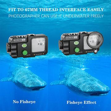 Sea Frogs SF-PH-01-PRO Universelt vandtæt telefonetui - 40m, IPX8 - Sort