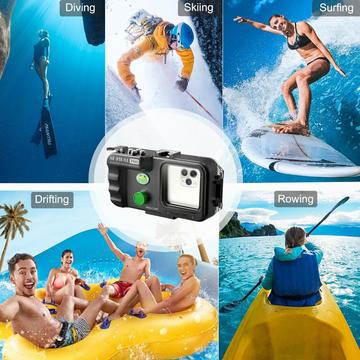 Sea Frogs SF-PH-01-PRO Universelt vandtæt telefonetui - 40m, IPX8 - Sort