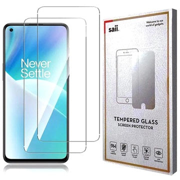 Saii 2.5D Premium OnePlus Nord 2T Hærdet Glas - 9H - 2 Pcs.