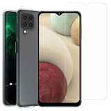 Saii 2-i-1 Samsung Galaxy A12 TPU Cover & Hærdet Glas