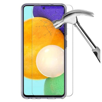 Saii 2-i-1 Samsung Galaxy A52 5G/A52s 5G TPU Cover & Hærdet Glas