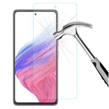 Saii 2-i-1 Samsung Galaxy A53 5G TPU Cover & Skærmbeskyttelse Hærdet Glas