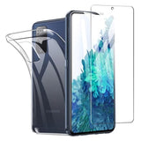 Saii 2-i-1 Samsung Galaxy S20 FE TPU Cover & Skærmbeskyttelse Hærdet Glas