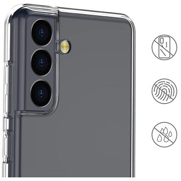 Saii 2-i-1 Samsung Galaxy S22 5G TPU Cover & Skærmbeskyttelse Hærdet Glas