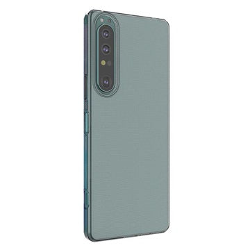 Saii 2-i-1 Sony Xperia 1 IV TPU Cover & Skærmbeskyttelse Hærdet Glas