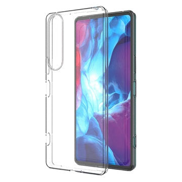 Saii 2-i-1 Sony Xperia 1 IV TPU Cover & Skærmbeskyttelse Hærdet Glas