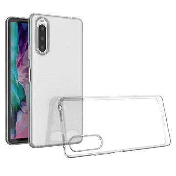 Saii 2-i-1 Sony Xperia 10 IV TPU Cover & Hærdet Glas