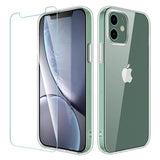 Saii 2-i-1 iPhone 12 Mini TPU Cover & Skærmbeskyttelse Hærdet Glas