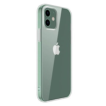Saii 2-i-1 iPhone 12 Mini TPU Cover & Skærmbeskyttelse Hærdet Glas
