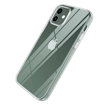 Saii 2-i-1 iPhone 12 Mini TPU Cover & Skærmbeskyttelse Hærdet Glas