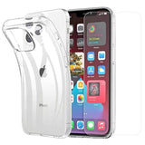 Saii 2-i-1 iPhone 13 Pro TPU Cover & Skærmbeskyttelse Hærdet Glas