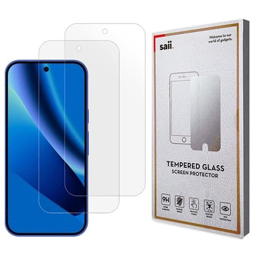 Google Pixel 10a Saii 3D Premium Skærmbeskyttelse Hærdet Glas - 9H - 2 Stk.