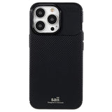 Saii Karbonfiber iPhone 13 Pro TPU Cover - Sort