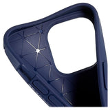 Saii Karbonfiber iPhone 13 Pro TPU Cover - Blå