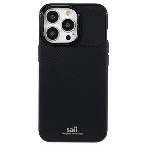 Saii Karbonfiber iPhone 13 Pro Max TPU Cover - Sort